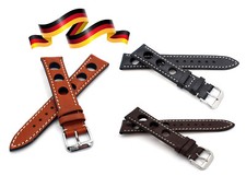 RIOS1931 Vintage Juchten Leder Rallye Uhrenarmband Kaluga 18mm 19mm 20mm 22mm