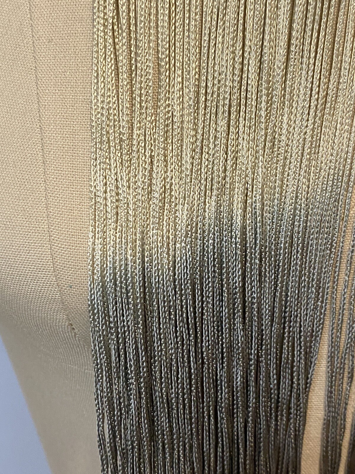 Macrame Ombre Fring Collar Statement Necklace Lon… - image 16