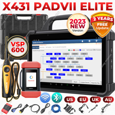 LAUNCH X431 PAD VII Elite Car Diagnostic Scanner J2534 Reprogramming Key Coding