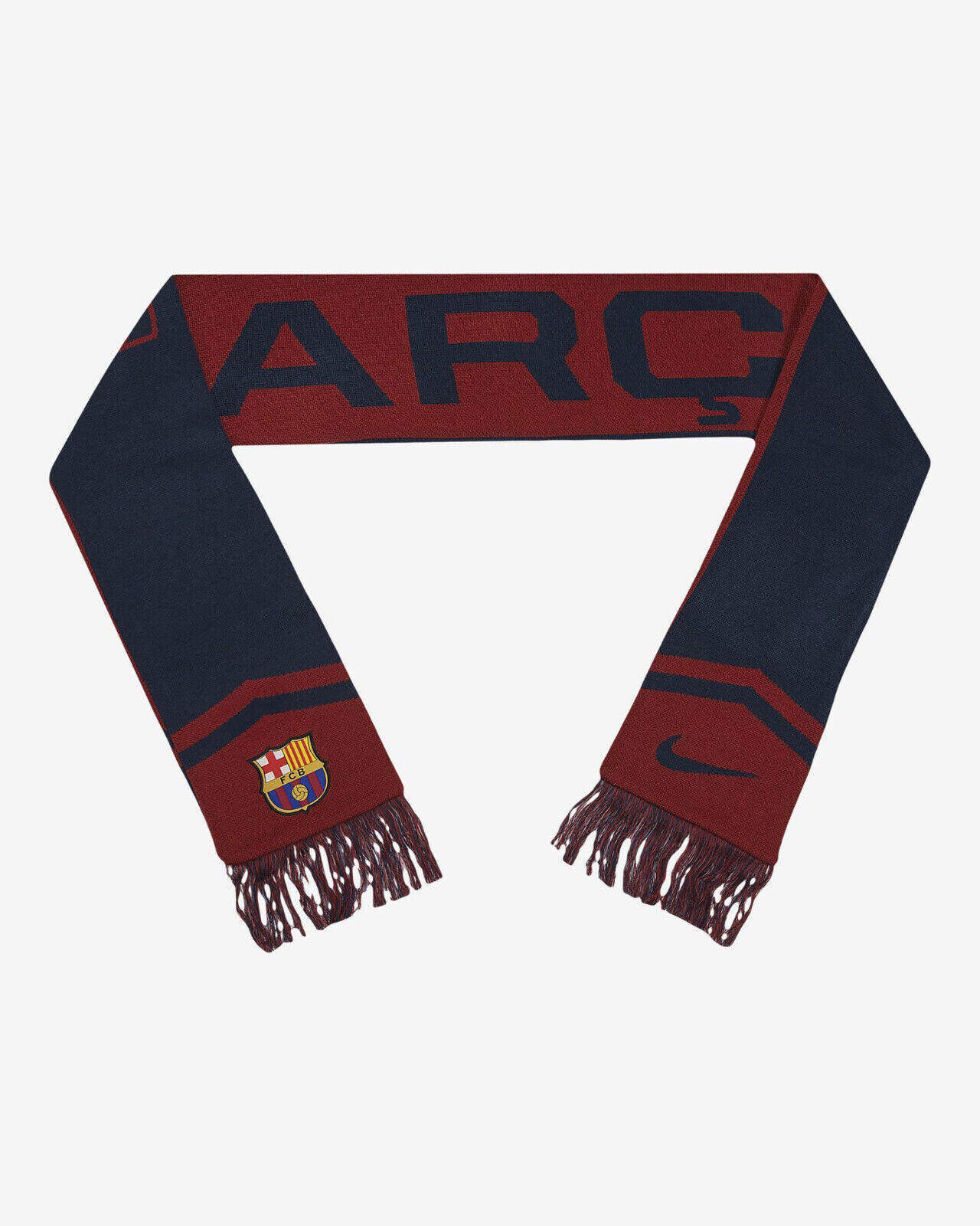 Футбольный шарф Nike Barcelona Local Verbiage, реверсивный для игрового дня A2159121 FCB