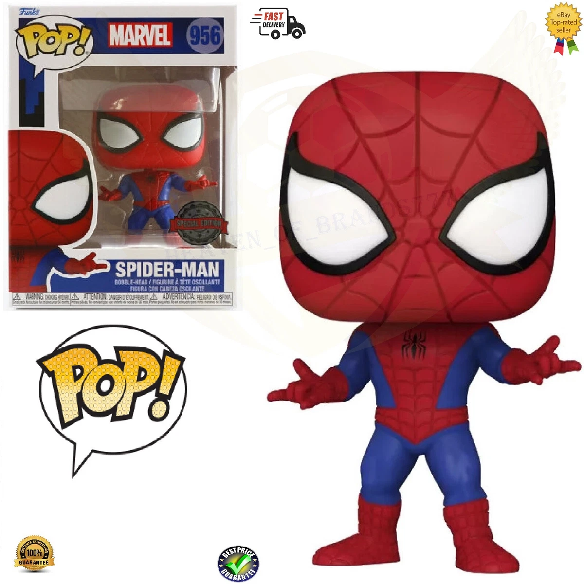 Funko POP! Marvel Animated Spider Man 956 Special Edition NEW Condition