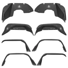 Front & Rear Fender Flares + Inner Fenders Combo for Jeep Gladiator JT 2020-2025
