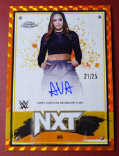 2025 Topps WWE Chrome NXT Orange Refractor Auto Ava #NXT-AVA 21/25
