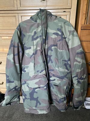 Divided H&M Men's Jacket Puffer Hoodie Cano Size L Full Zipper - Main Image