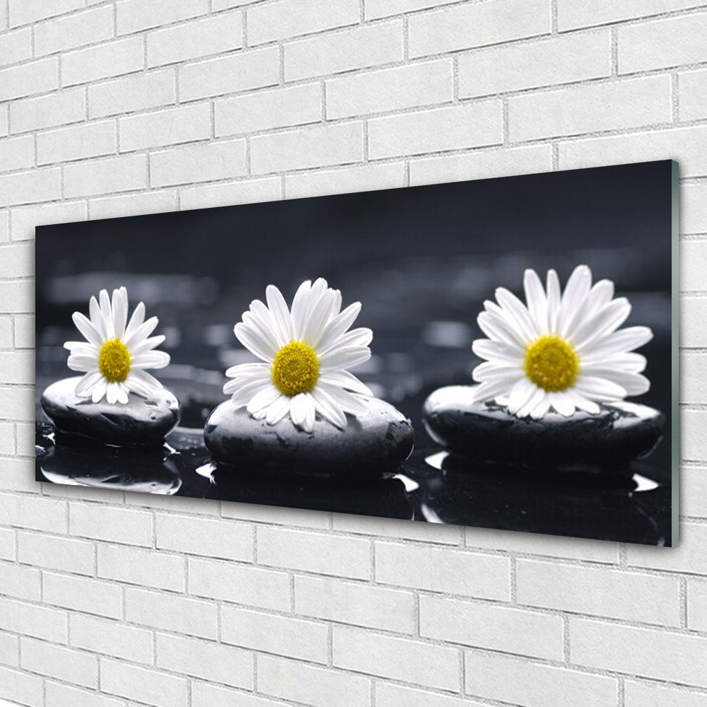 Tableaux 125x50 cm floraux pour creer une ambiance zen et nature dans votre salon