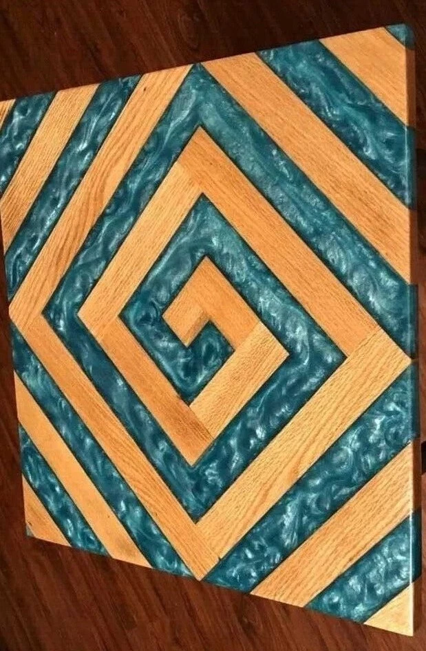 Resin River Table, Green Epoxy Table Top, Wooden Epoxy Coffee Table, Home Decors - Image 4 of 4