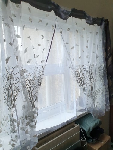 stunning hand made curtain, net curtain, wide, artist design Italy Christmas - Picture 11 of 12