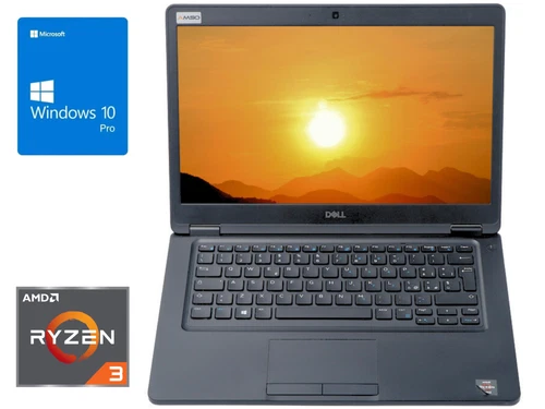 Dell Latitude 5495 Ryzen 3 PRO 2300U 8/16/32GB - 128/256/512/1024GB SSD HD Win10