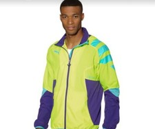 Puma Men Puma It Evo Training Light Woven Jacket Size M/L Neon Yellow Purple