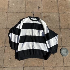 Nancy Heller Crew Neck Pullover Cotton Sweater Size L