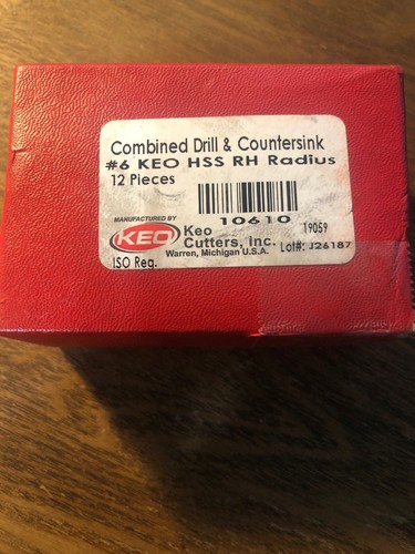 KEO 10610 RH Radius Center Drill & Countersink. Pkg 12. da - Picture 2 of 4