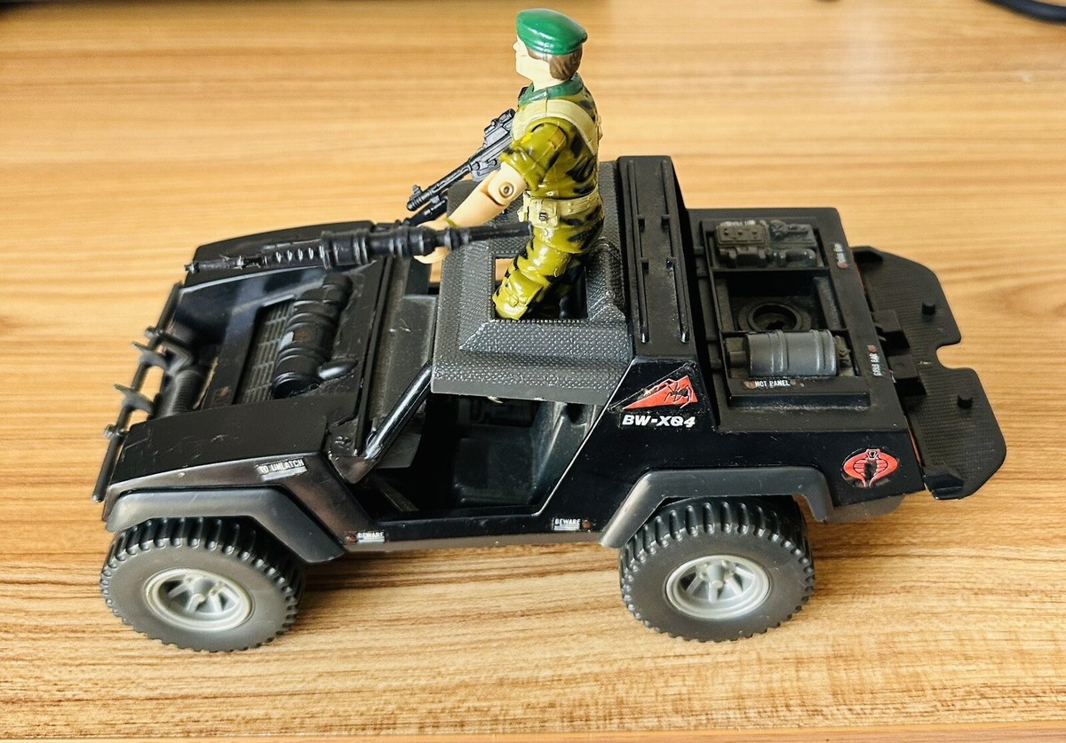 1984 GI Joe ARAH Vintage Cobra Stinger Jeep with Army Figure