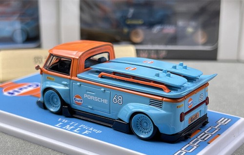 AUG 2024 LMLF 1/64 VW Volkswagen T1 Kombi Pickup Truck GULF #68 - Picture 3 of 6