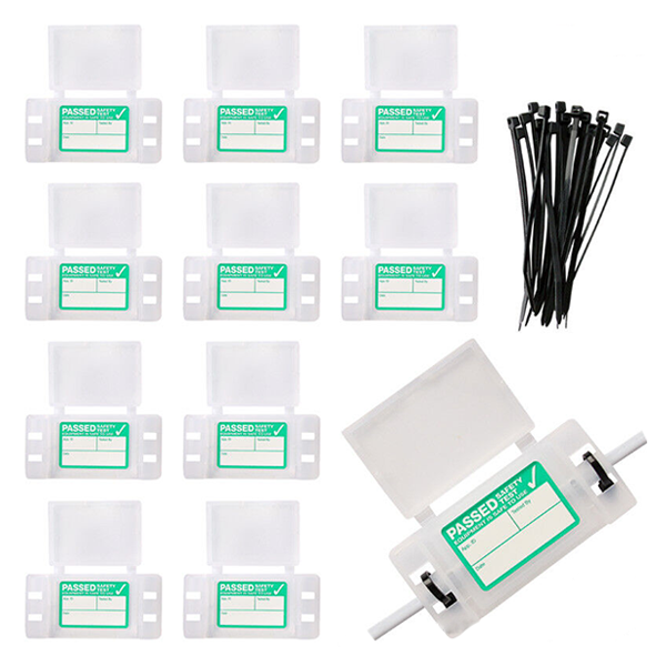 x10 Kewtech Kewsnap 2 AST2 Snaptags Label Protection w/ Cable Ties ...