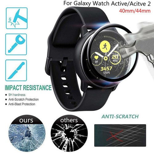 For Samsung Galaxy Watch Active 2 40 44mm Full Cover Waterproof Screen Protector - Picture 2 of 6