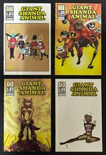 Giant Shanda Animal #9-12 Run of 4! Incredibles & Conan Homage Free Shipping!