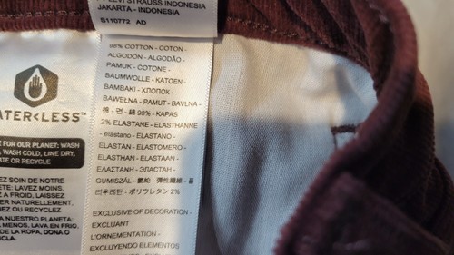 Levi's Damen 724 High Rise Straight Jeans Decadent Chocolate - Cord 30 - Bild 9 von 9