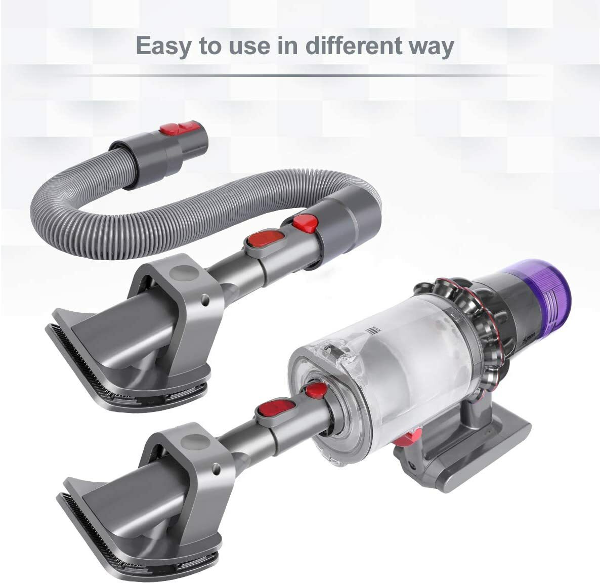 E.LUO Dog Grooming Tool for Dyson V7V8V10V11 V15 - Vacuum Pet Hair Brush No Hose