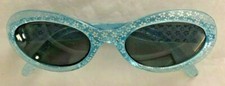 Childs Blue Tiny Floral 4.5" Sunglasses Costume Acc