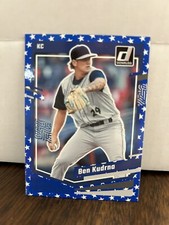 2023 Donruss Baseball Base Independence Day #132 Ben Kudrna - Kansas City Royals