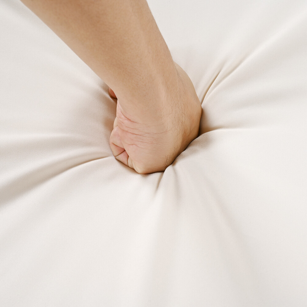 Rattan Outdoor Lounge Chair Set of 2 w 5-Position Backrest & Cushion, Grey+Beige