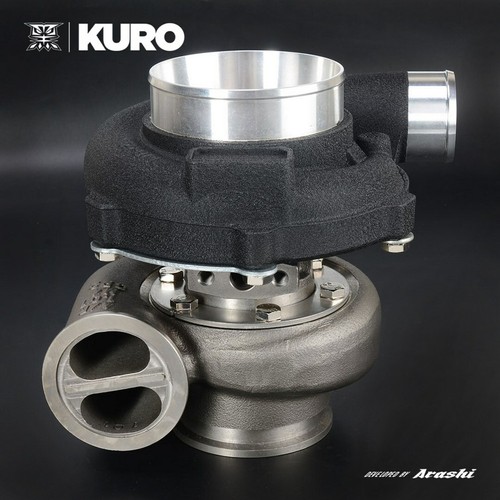 KURO Ball Bearing 4" GT3076R HKS GT3037 Turbo 1.01 A/R Twin Scroll V-band 525 HP - Picture 6 of 6