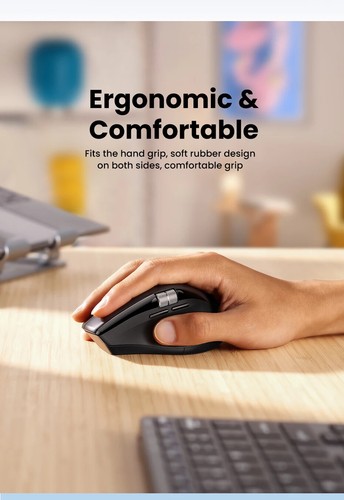 Wireless Mouse 5.4 2.4G Ergonomic 5000DPI for MacBook Tablet Laptops Computer - Picture 19 of 25