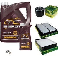 Mann Inspektionspaket 6 L Mannol Energy 5W-30 FüR KIA Sorento I 3.5 V6 4WD 2.4