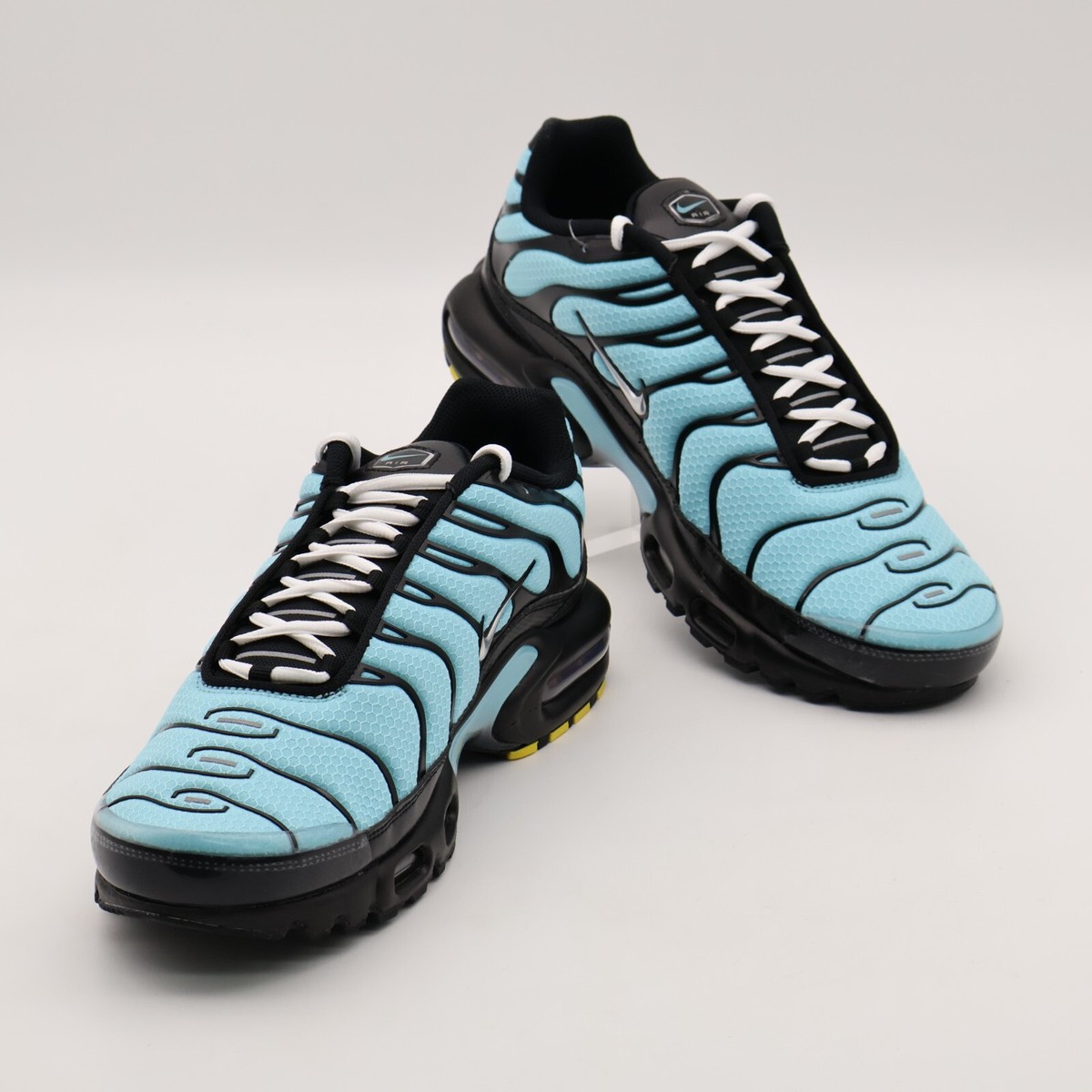 靴 Nike Air Max Plus \"Aqua/Black Nike Air Max Plus Aqua Black White Metallic Silver (GS