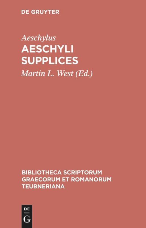 Aeschyli Supplices | Buch | 9783598710209