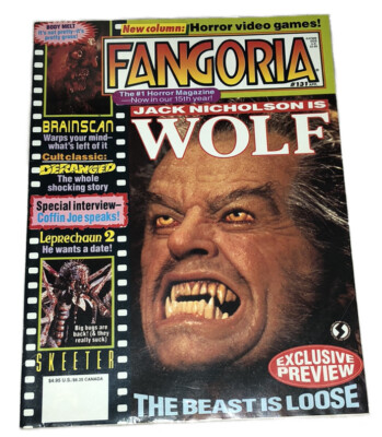 FANGORIA #131 Magazine April 1994 Jack Nicholson is Wolf Exclusive Preview