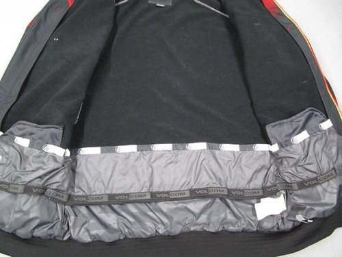 Volcom Jacket Mens Large Black Wall Soft Shell 5K Full Zip Snowboard Gorpcore - Picture 4 of 11