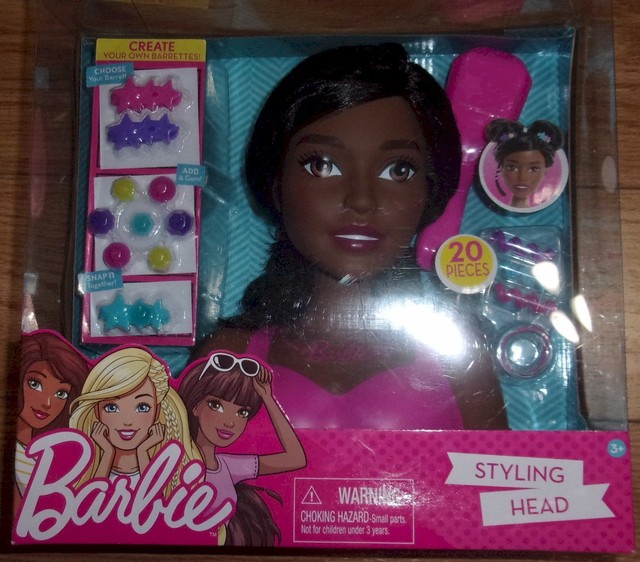 Barbie Styling Head Black Hair Playsets Dolls Accessories 20