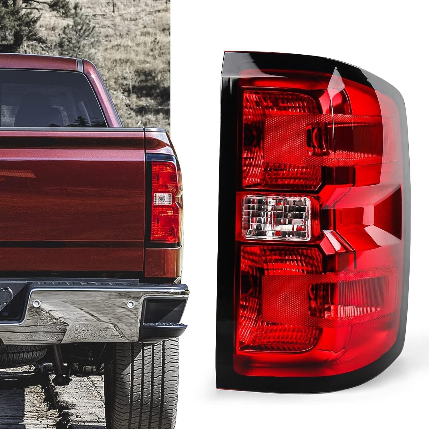OE Style Tail Light Assembly for 2014-2018 Chevy Silverado Sierra Passenger Side