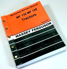 Massey Ferguson MF 148 MF 135 Tractor Service Repair Shop Manual Workshop Book
