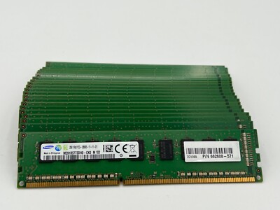 Samsung HP 662608-571 2GB PC3-12800E DDR3-1600 ECC Unbuffered 240-Pin 7Q1395