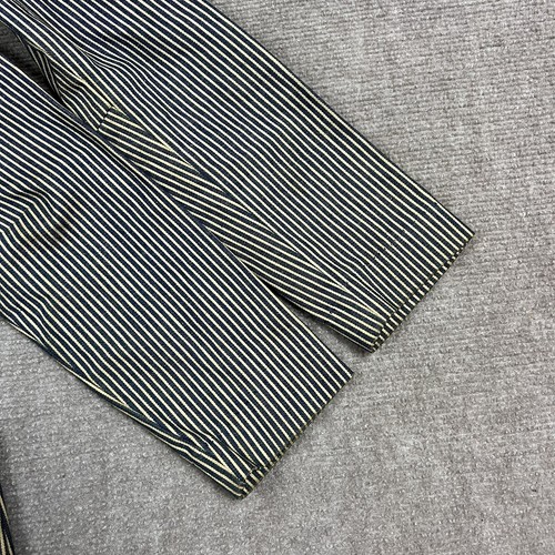 Vintage 40s 50s Hickory Stripe Railroad Engineers Jacket Kids Small 6 Cotton - Picture 4 of 9