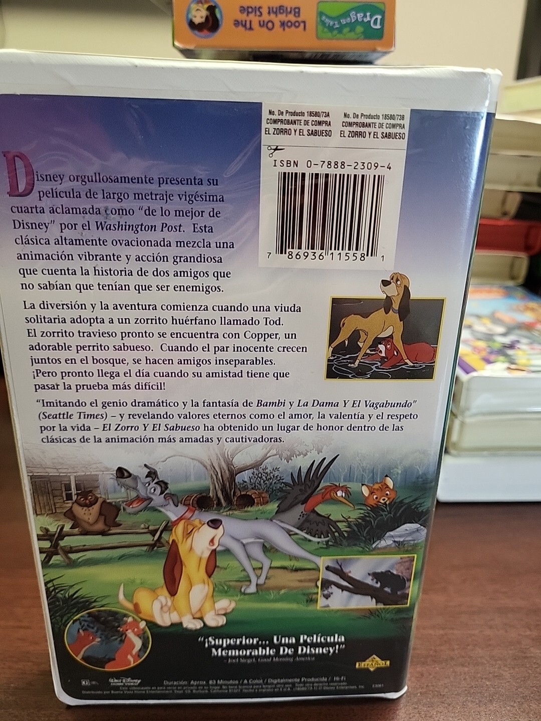 The Fox and the Hound (VHS, 2000, Spanish Version - La Zorra y el  Sabueso) for sale online | eBay