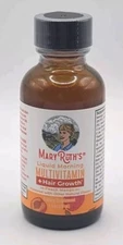 Mary Ruth's Liquid Morning Multivitamin + Hair Growth 1oz - Peach Mango - SEALED