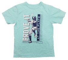 Boys The Children's Place Baseball Prove It T-Shirt Tee Small 5/6 Blue Cotton