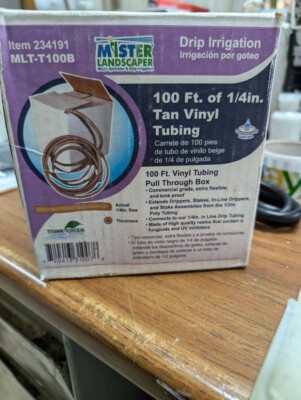 Mister Landscaper 1/4-in x 100-ft Vinyl Drip Irrigation Distribution Tubing