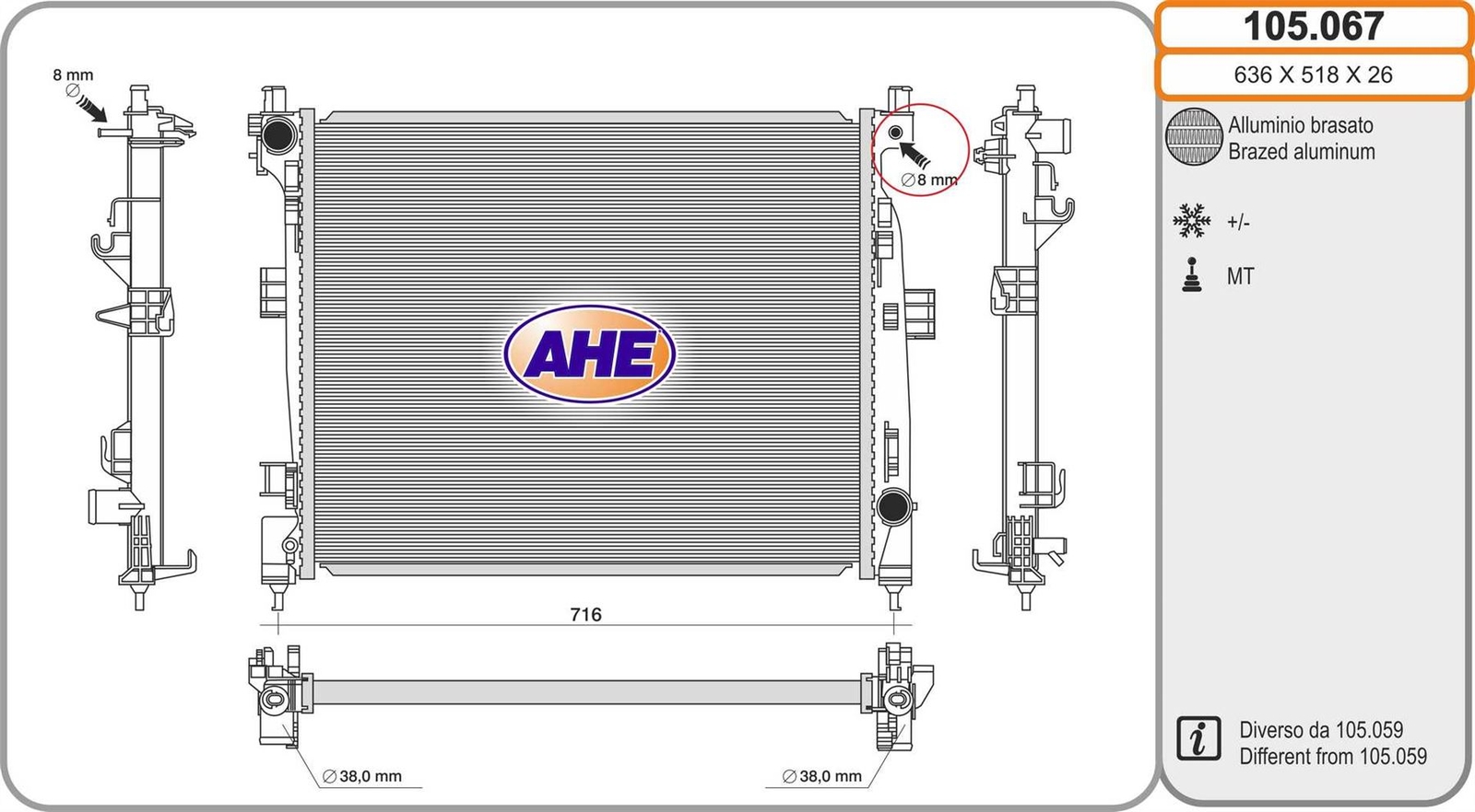 Radiateur Jeep Grand Cherokee IV et III pour conduite tout-terrain et traction 4x4