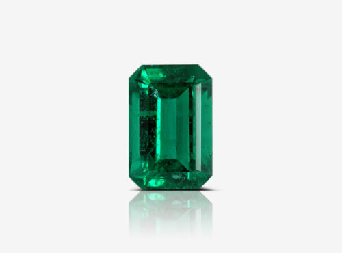 2.02 Carat Natural Vivid Green Emerald, GRS Certified Genuine Jewelry For Women