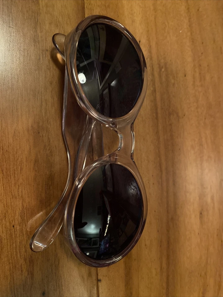 * Редкий винтажный * прозрачный BENSON и ASHLEY BA192 CE солнцезащитные очки овальный круглый женщин w чехол - Изображение 2 из 4