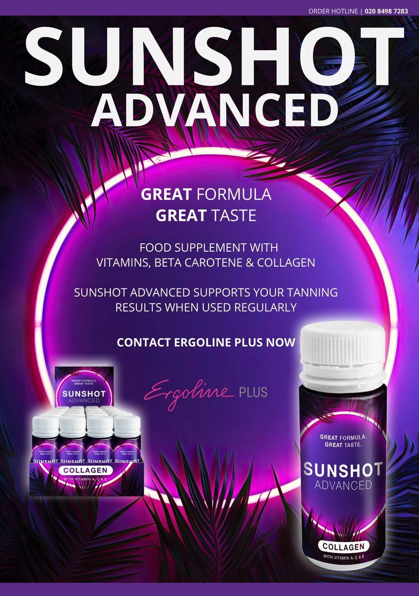 SUNSHOT Collagen Sunbed Tanning Accelerator & Beauty Vitamin Drink Beta