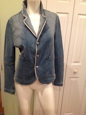 Vintage Marithe Francois Girbaud Light Jean Jacket Womens Size L