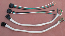 2 LOT Molex 3-Pin Black Wire Connectors plus wires 1 male/female locking 2 sets