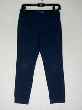 Old Navy Blue Pixie Mid Rise Secret Slim Pocket Dress Pants Women's Size 4