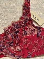 Soma Limited Edition Sensuous 34D Bra Ruby Majestic Plum Crystals Valentine Red 