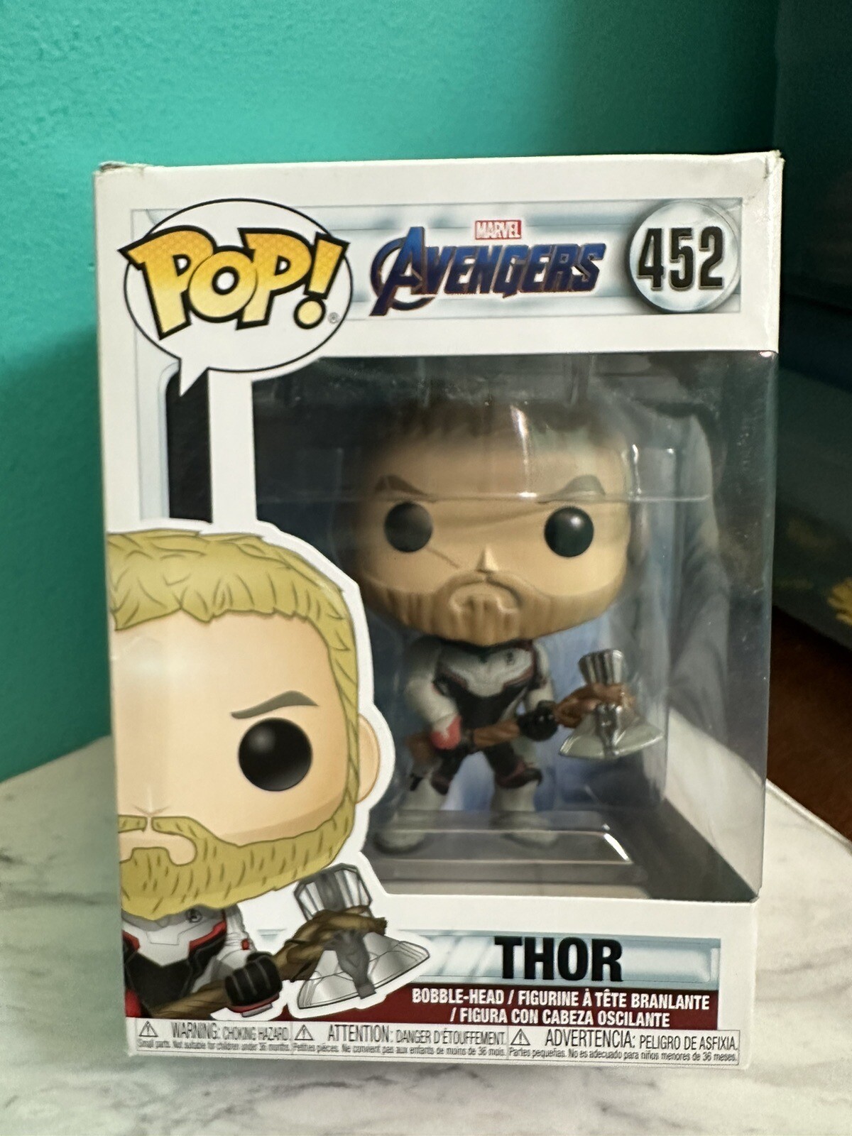 Funko Pop! Marvel Avengers Thor With Axe #452 Damaged Box See Pics